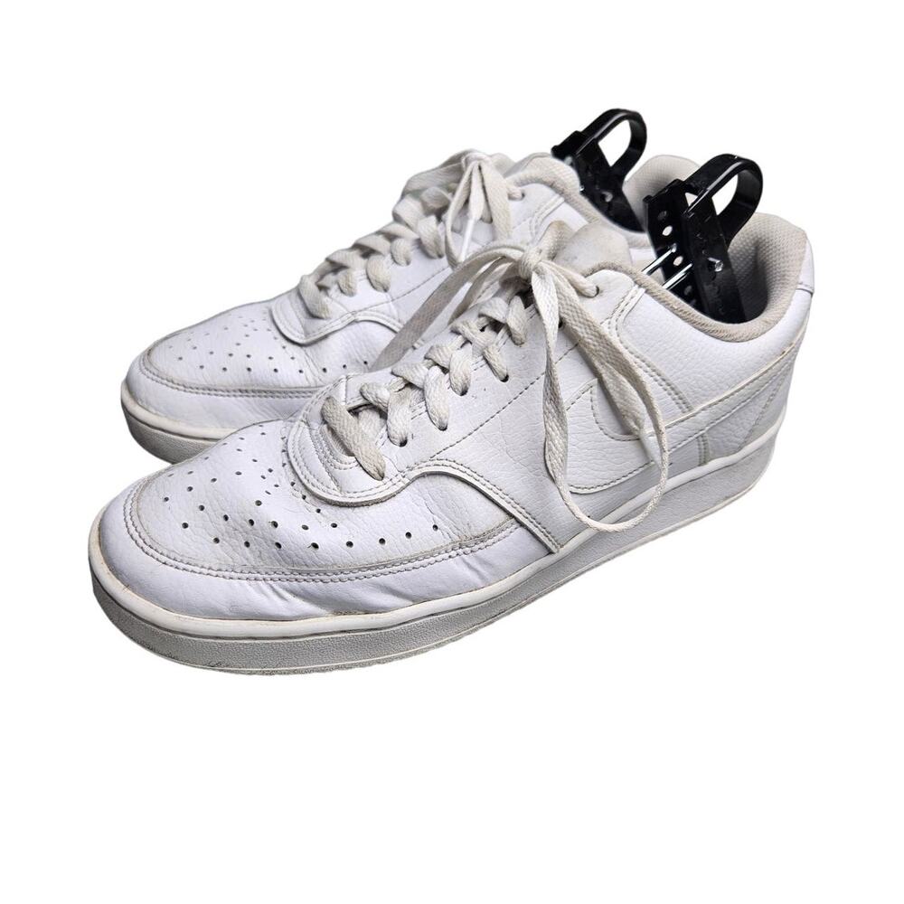 Nike Court Vision White Leather Sneakers Men’s Size 9.5 CD5463-100